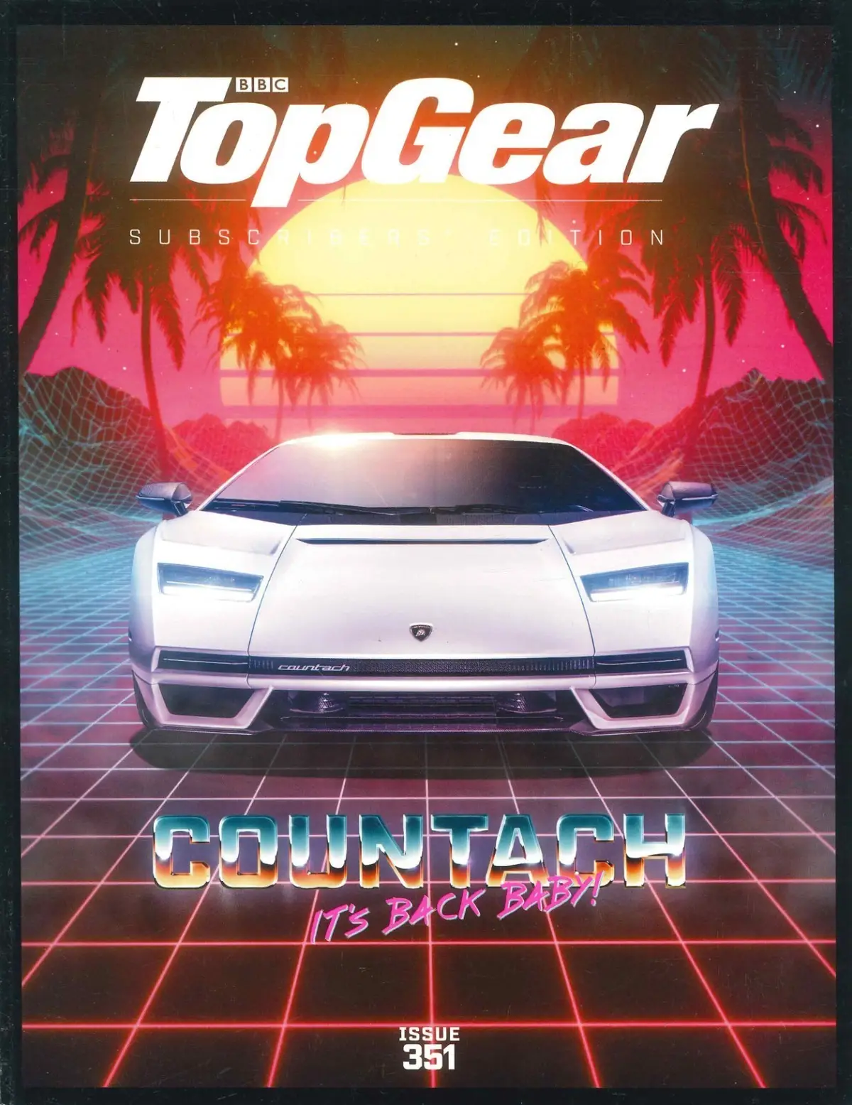 BBC Top Gear Magazine: Issue #351, Lambo Countach, BMW, Aston Martin, Sept 2021