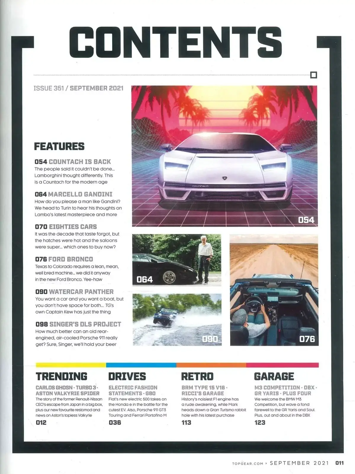 BBC Top Gear Magazine: Issue #351, Lambo Countach, BMW, Aston Martin, Sept 2021 - image 3 | Free standard UK delivery included | Discount Quality Products