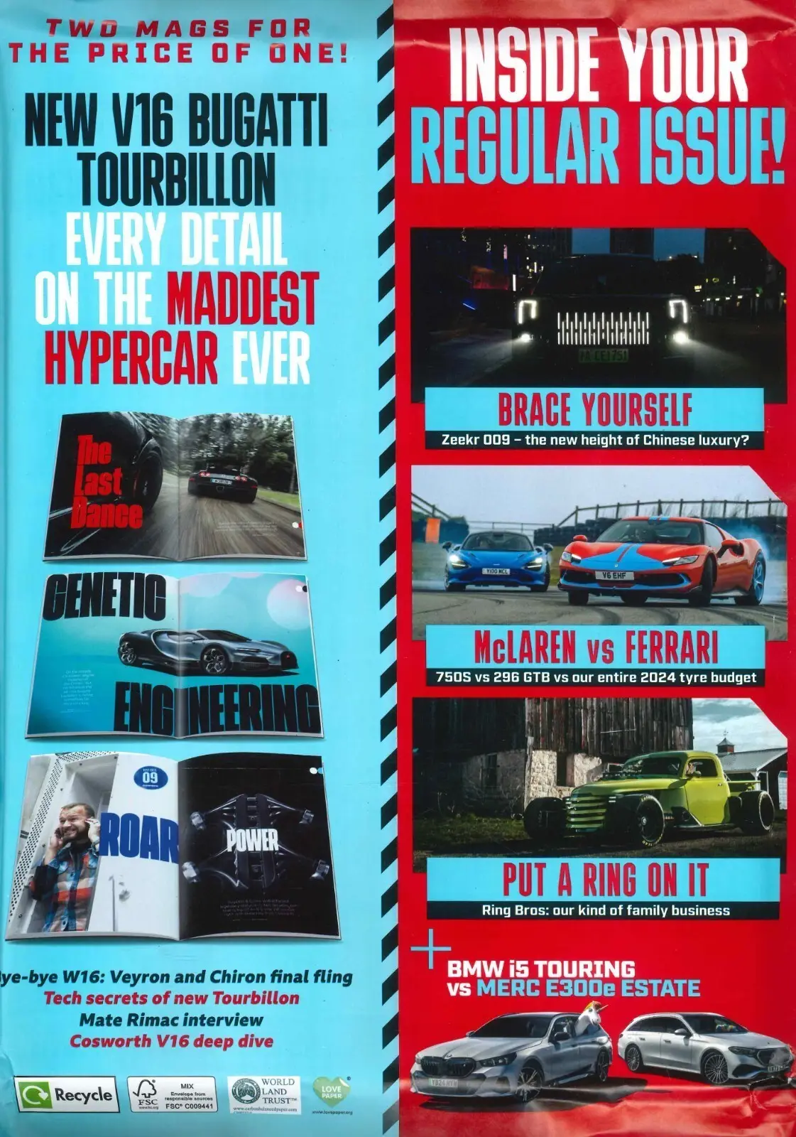 BBC Top Gear Magazine #386, McLaren, Aston, Free Bugatti Bonus Mag, Aug 2024 - image 2 | Free standard UK delivery included | Discount Quality Products