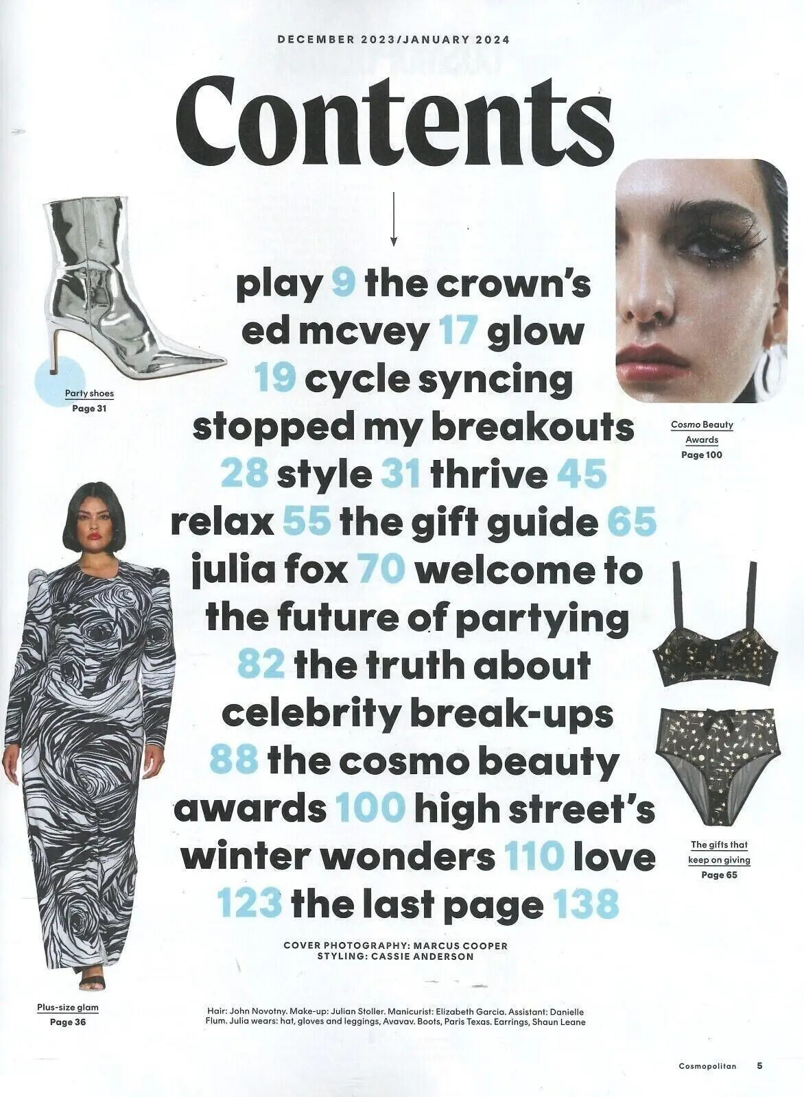 Cosmopolitan Magazine: Julia Fox, Ed McVey as Prince William, MUNA, Dec/Jan 2024 - image 2 | Free standard UK delivery included | Discount Quality Products