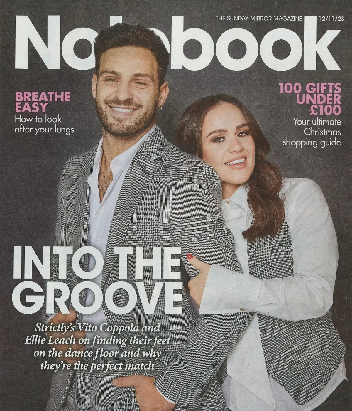 Sunday Mirror Notebook Magazine: Vito Coppola, Ellie Leach, Nermina, 12.11.23 - Free standard UK delivery included | Discount Quality Products