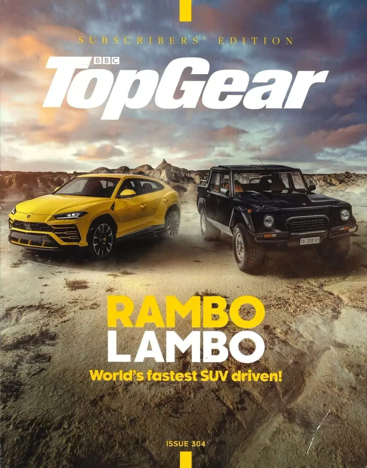 BBC Top Gear Magazine: Issue 304, Lambo Urus, Alfa Stelvio, McLaren, Jan 2018