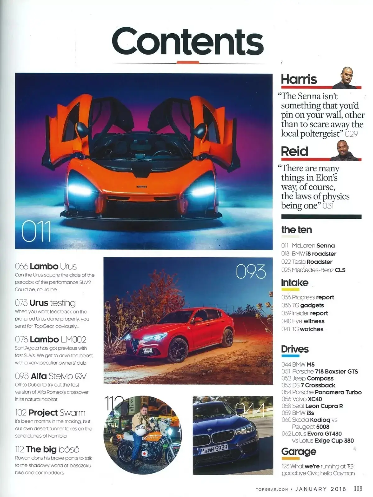 BBC Top Gear Magazine: Issue 304, Lambo Urus, Alfa Stelvio, McLaren, Jan 2018 - image 2 | Free standard UK delivery included | Discount Quality Products