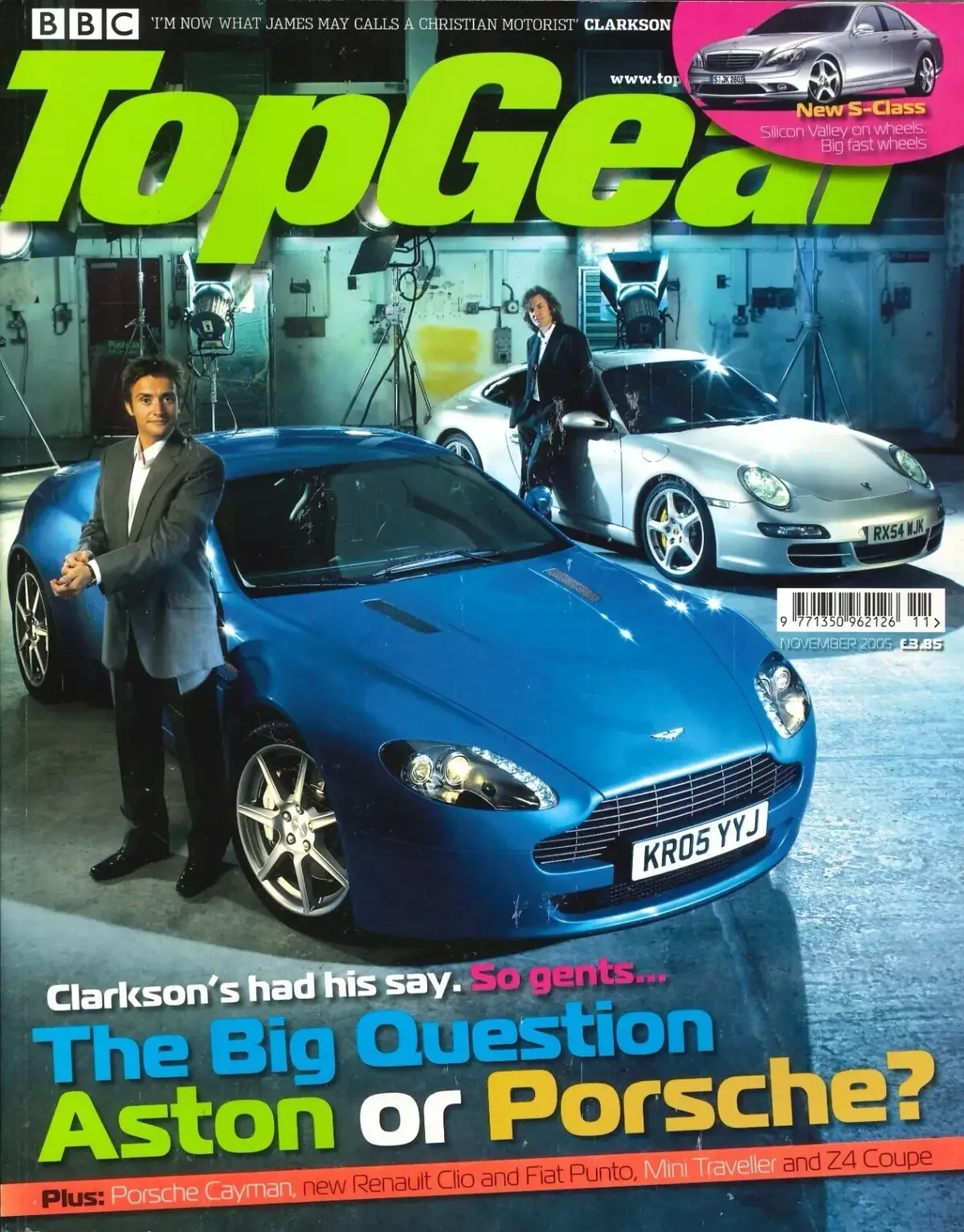 BBC Top Gear Magazine Issue #146, Porsche Cayman, Renault Clio, BMW Z4, Nov 2005