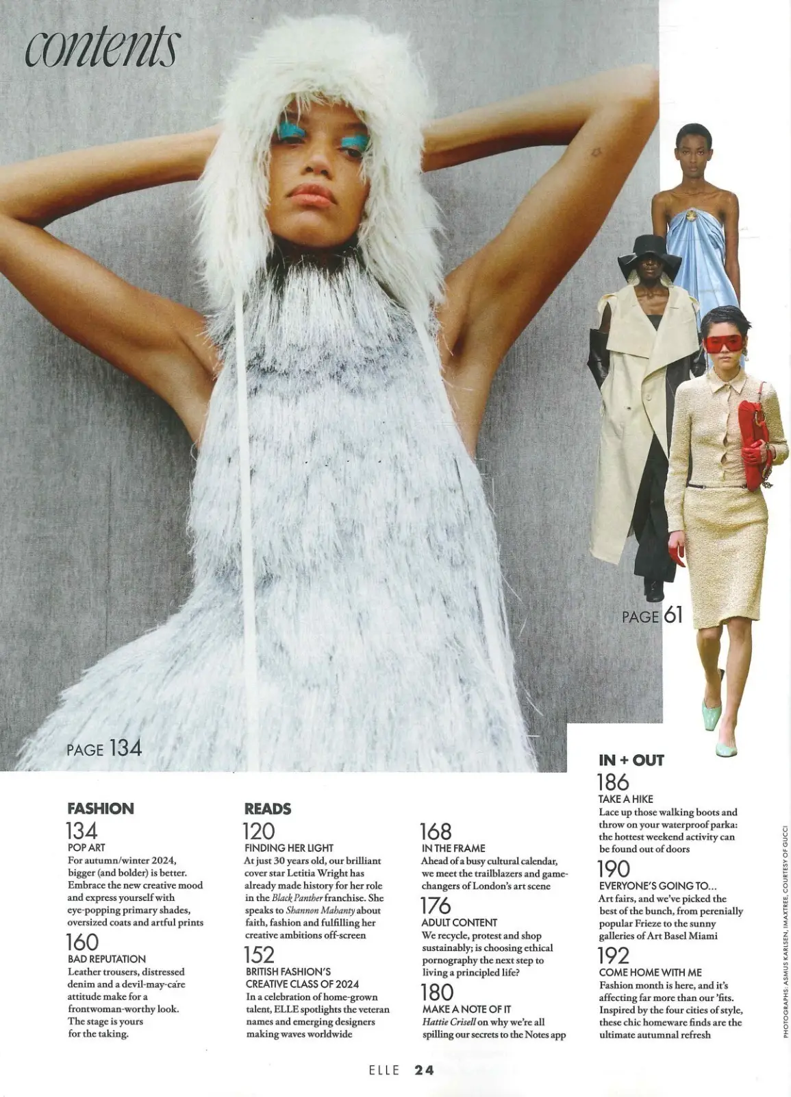 Elle Magazine: Letitia Wright, James Norton, Law Roach, Style Awards, Nov 2024 - image 3 | Free standard UK delivery included | Discount Quality Products