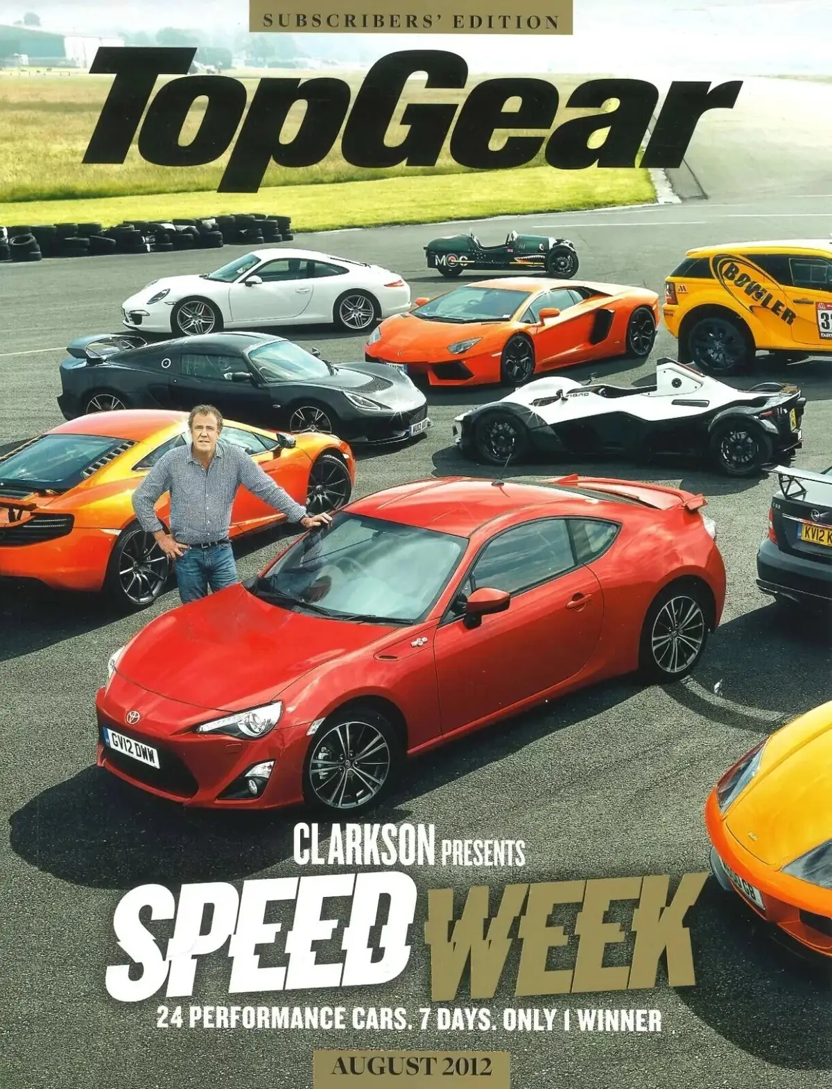 BBC Top Gear Magazine: Issue #233, Clarkson, Supercars, McLaren, BMW, Aug 2012