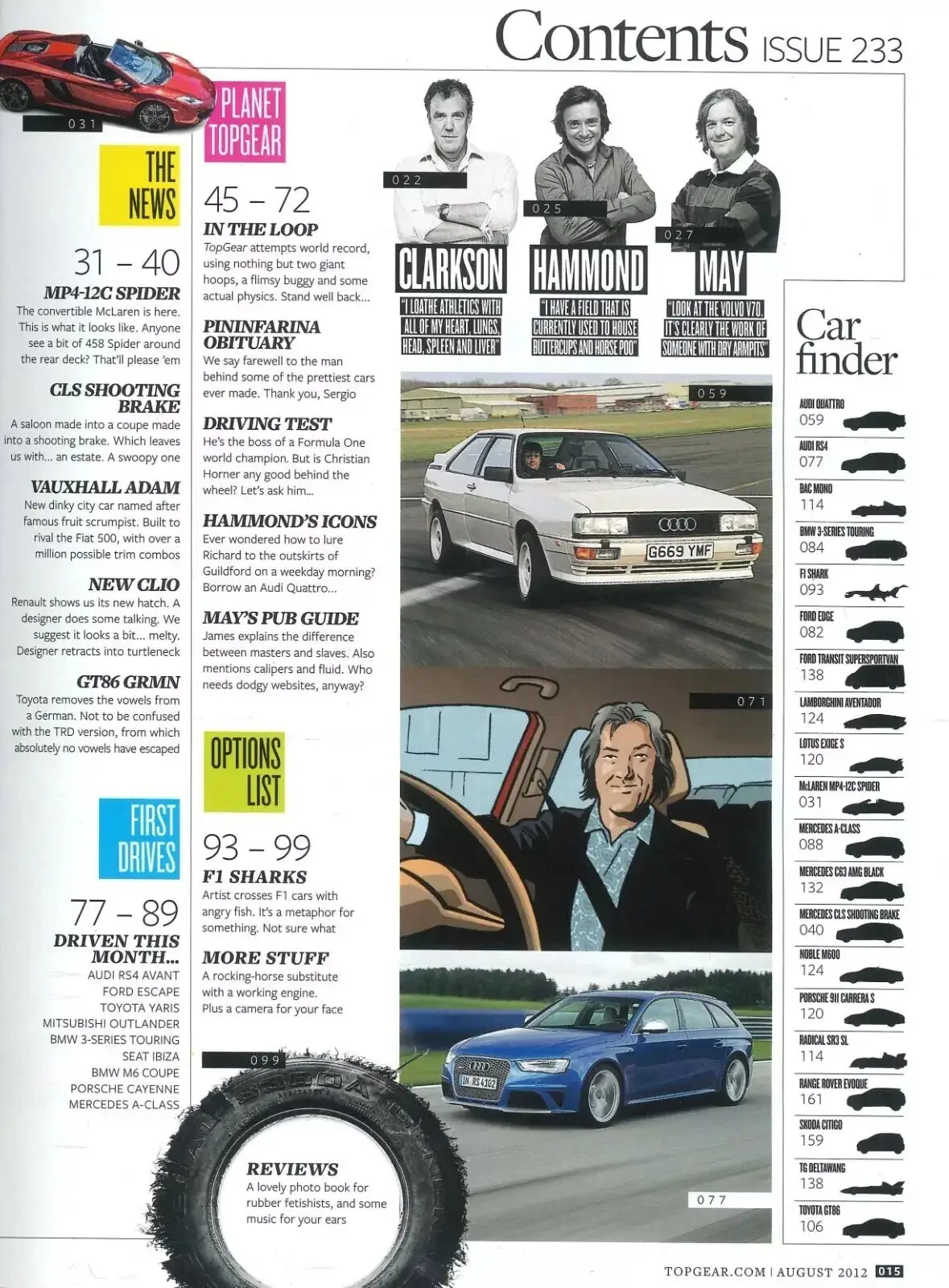 BBC Top Gear Magazine: Issue #233, Clarkson, Supercars, McLaren, BMW, Aug 2012 - image 3 | Free standard UK delivery included | Discount Quality Products