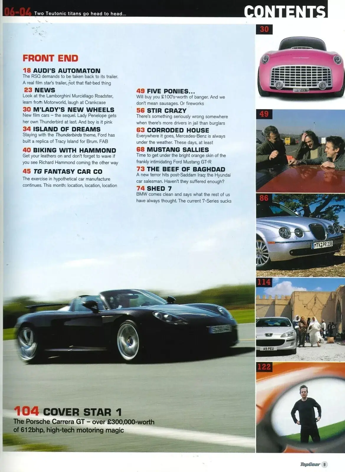 BBC Top Gear Magazine: Issue #129, Porsche GT, Mustang GT-R, Lotus, June 2004 - image 2 | Free standard UK delivery included | Discount Quality Products