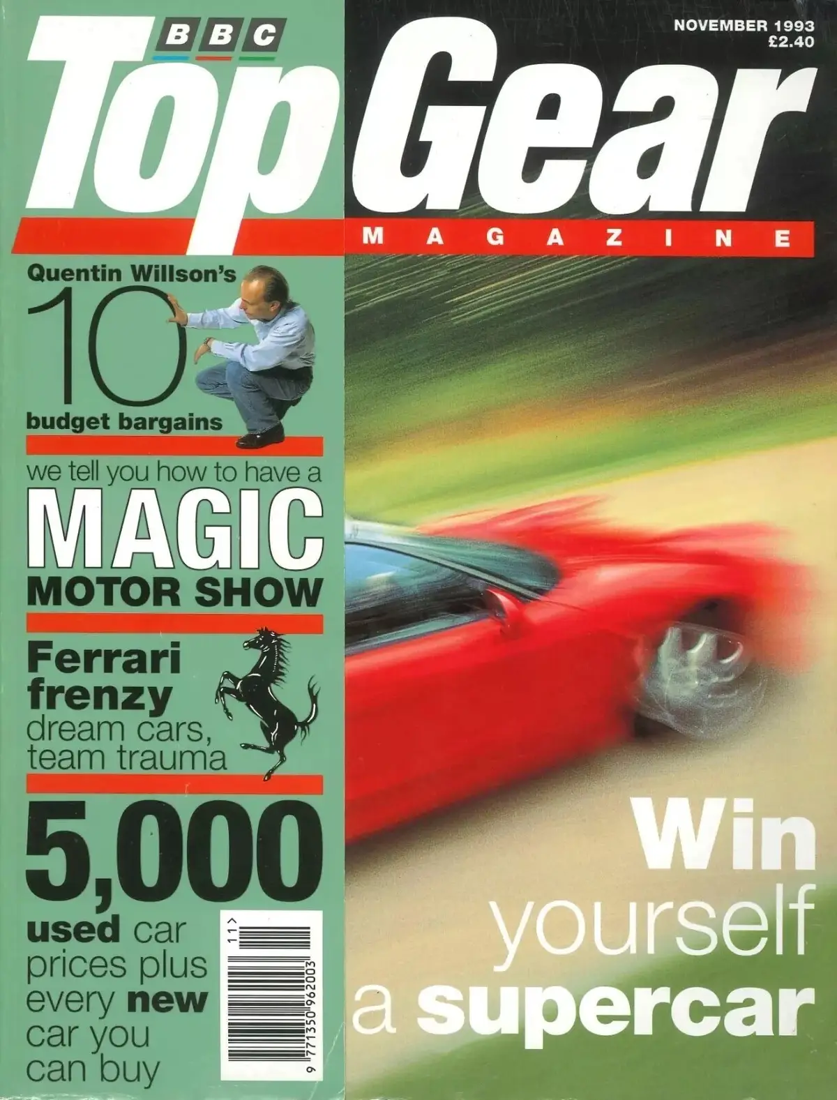 BBC Top Gear Magazine: Issue #2, Ferrari Frenzy, Jeremy Clarkson, Nov 1993