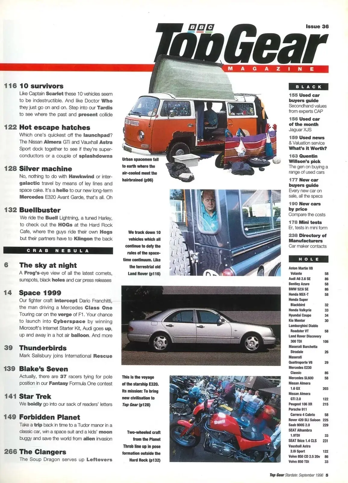BBC Top Gear Magazine: Issue #36, Aston Volante, Porsche 911, Lambo, Sept 1996 - image 3 | Free standard UK delivery included | Discount Quality Products