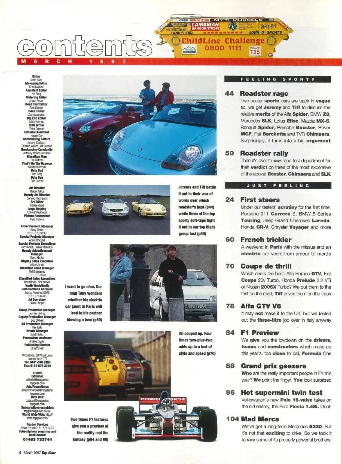 BBC Top Gear Magazine: Issue #42, Sports Cars, Alfa Spider, Lotus, March 1997 - image 2 | Free standard UK delivery included | Discount Quality Products