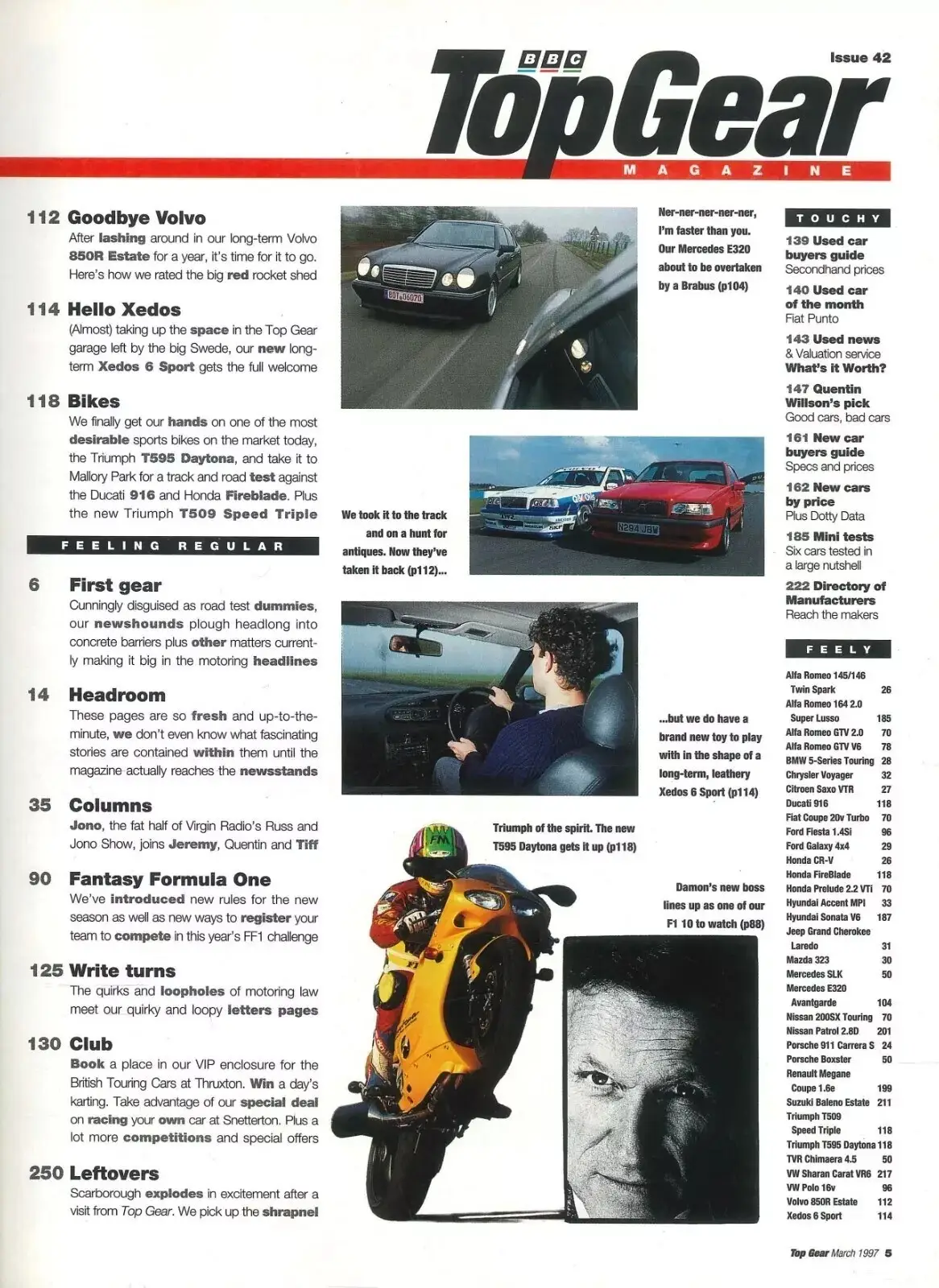 BBC Top Gear Magazine: Issue #42, Sports Cars, Alfa Spider, Lotus, March 1997 - image 3 | Free standard UK delivery included | Discount Quality Products