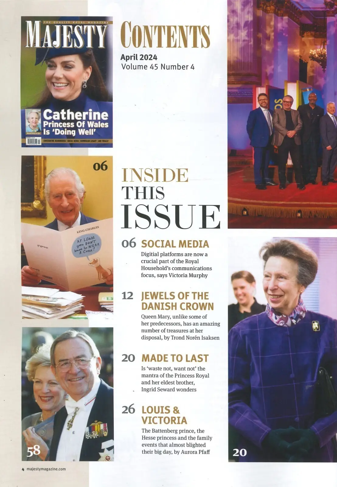 Majesty Magazine Princess Kate, King Charles, Queen Elizabeth, Royal, April 2024 - image 2 | Free standard UK delivery included | Discount Quality Products