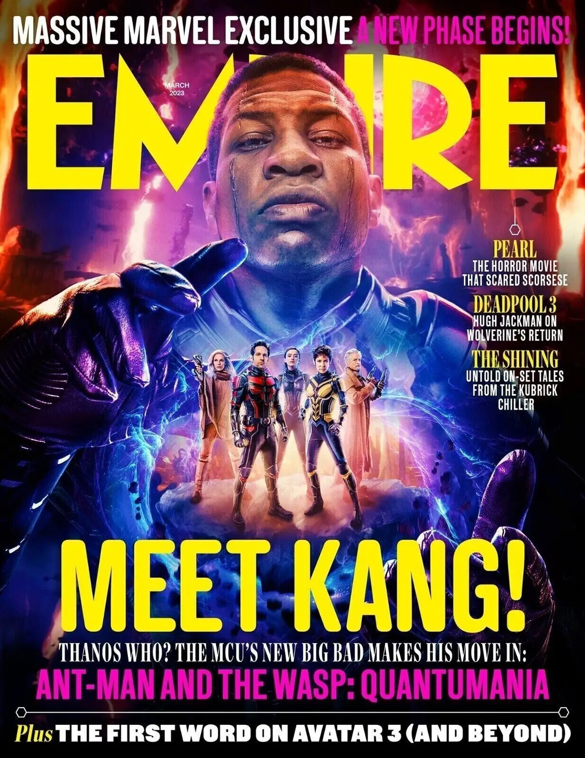 Empire Magazine, Ant-Man &amp; The Wasp Quantumania, Kang, Marvel, MCU, March 2023