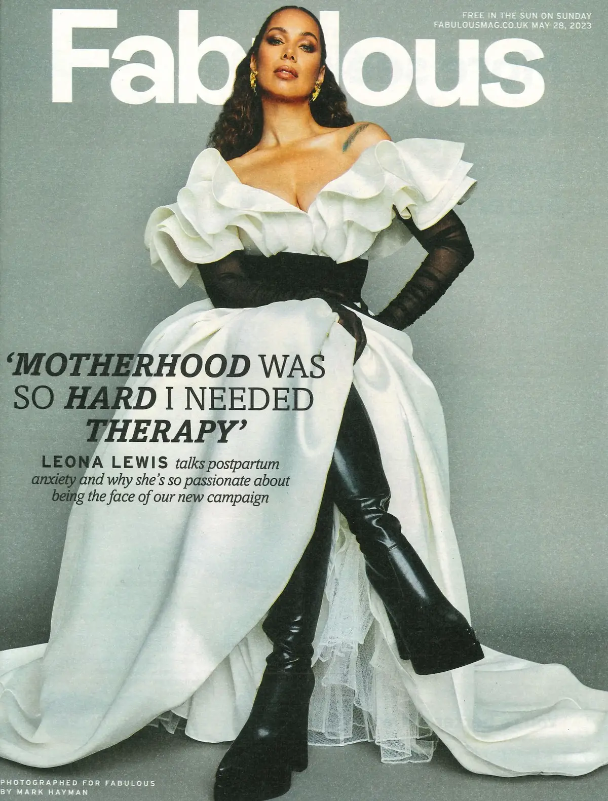 Fabulous Magazine Leona Lewis, Charlotte Jordan, Tanya Bardsley, Fashion 28.5.23