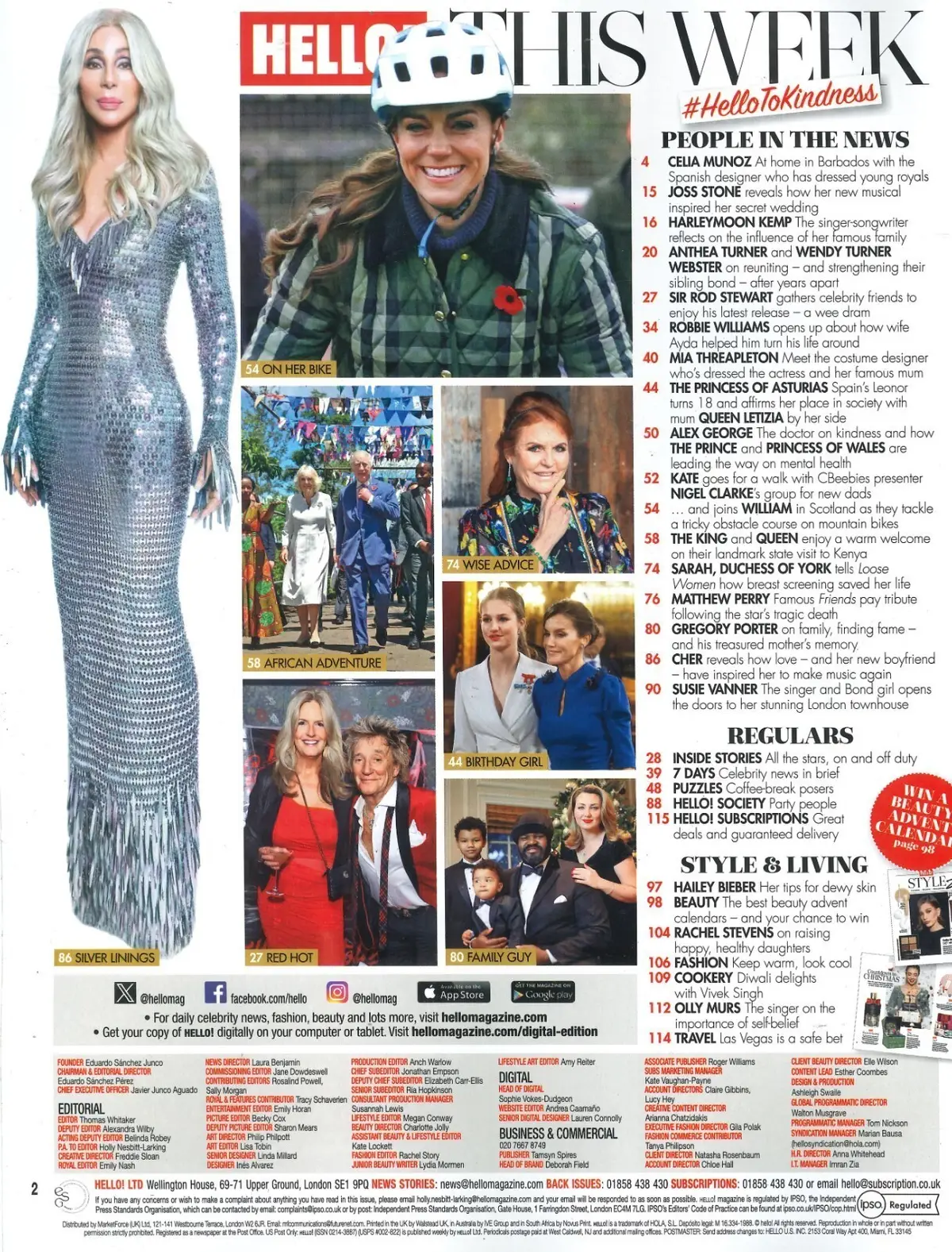 HELLO! Magazine: Princess Kate, Prince William, King Charles, Camilla, 13.11.23 - image 2 | Free standard UK delivery included | Discount Quality Products