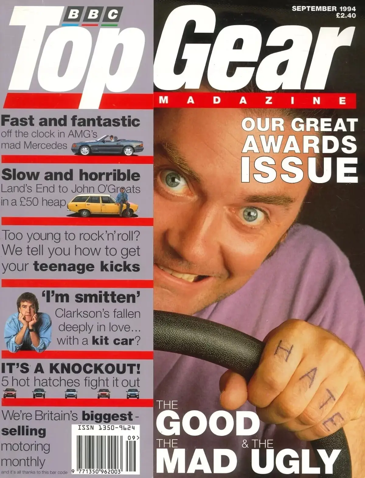 BBC Top Gear Magazine: Issue #12, Awards, Mercedes AMG, Alfa Romeo, Sept 1994