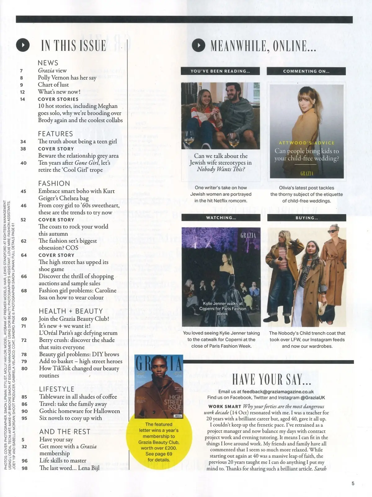 Grazia Magazine: Meghan Markle, Kamala Harris, Britney Spears, Style, 28.10.24 - image 2 | Free standard UK delivery included | Discount Quality Products