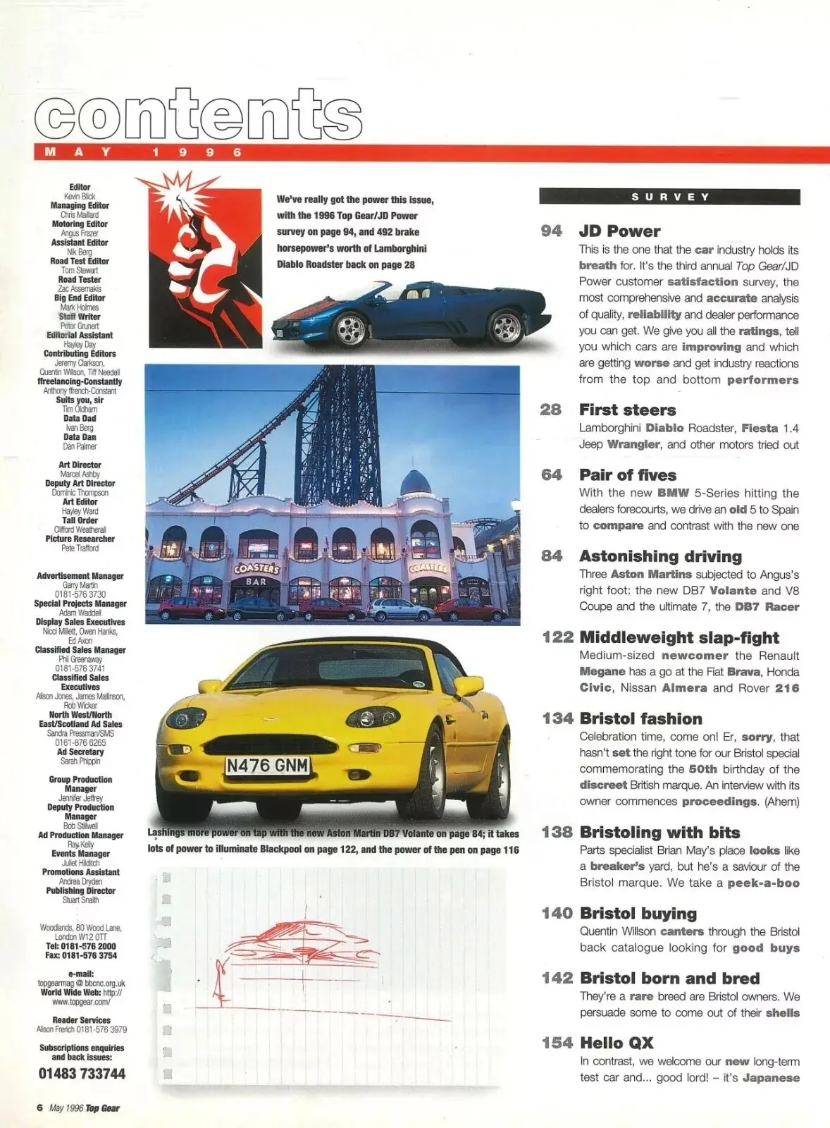 BBC Top Gear Magazine: Issue #32, Lambo Diablo, Aston DB7, Renault, May 1996 - image 2 | Free standard UK delivery included | Discount Quality Products