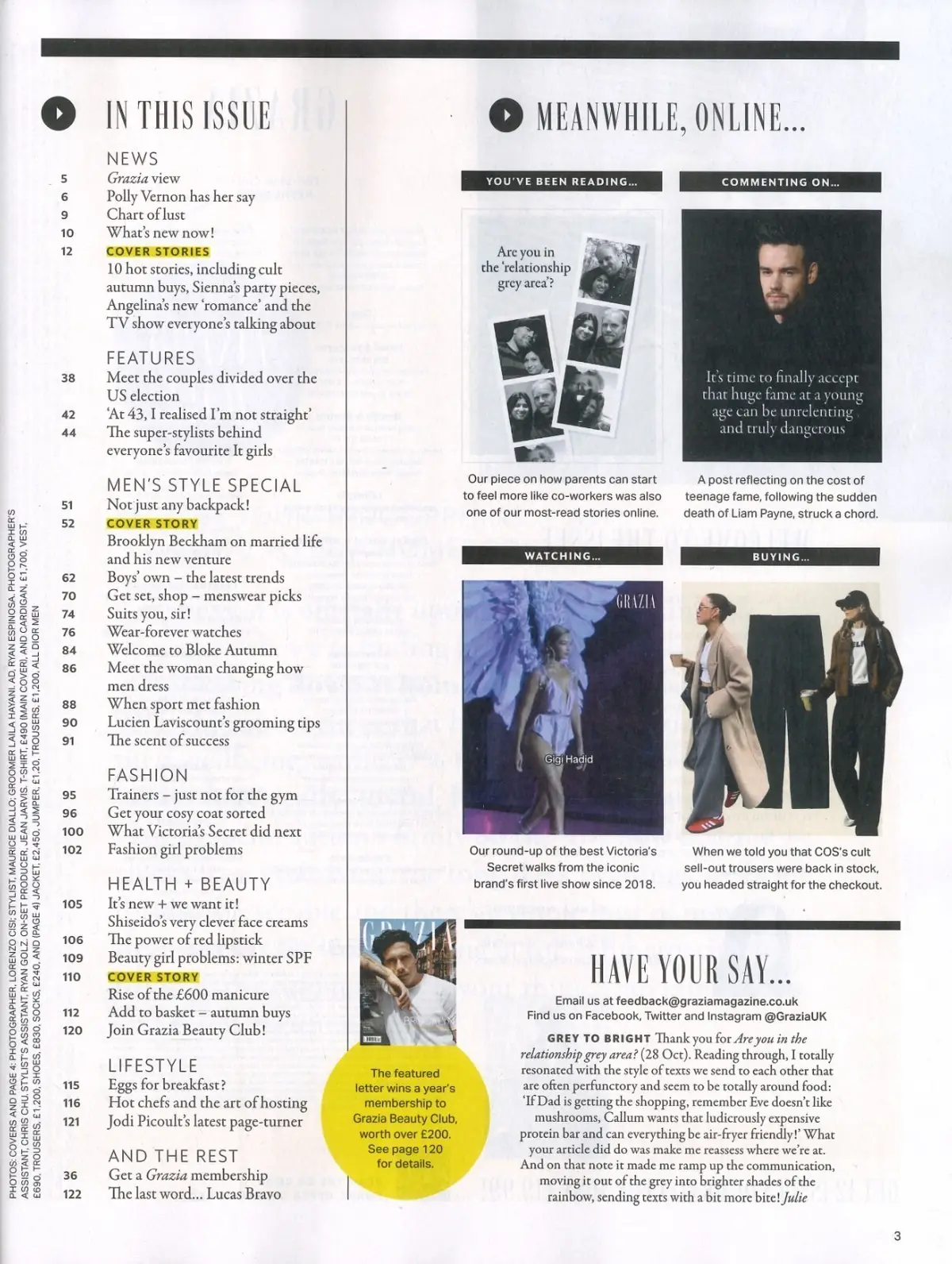 Grazia Magazine: Brooklyn Beckham, Harry & Meghan, Liam Payne's Death, 11.11.24 - image 2 | Free standard UK delivery included | Discount Quality Products