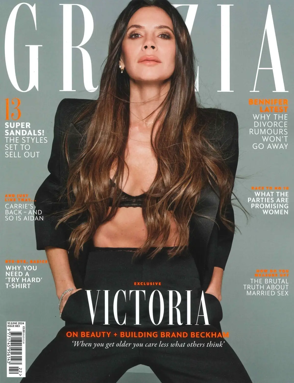 Grazia Magazine: Victoria Beckham, Prince William, J.Lo, Bridgerton, 10.6.24
