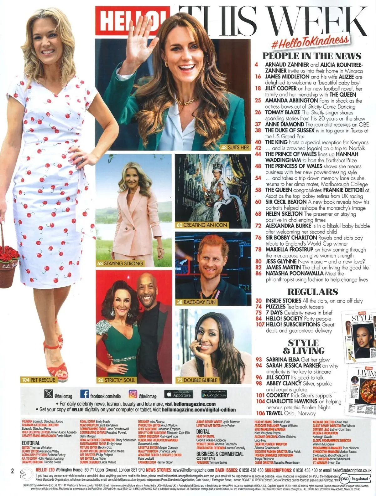 HELLO! Magazine Princess Kate, Sarah Jessica Parker, King Charles, Queen 6.11.23 - image 2 | Free standard UK delivery included | Discount Quality Products