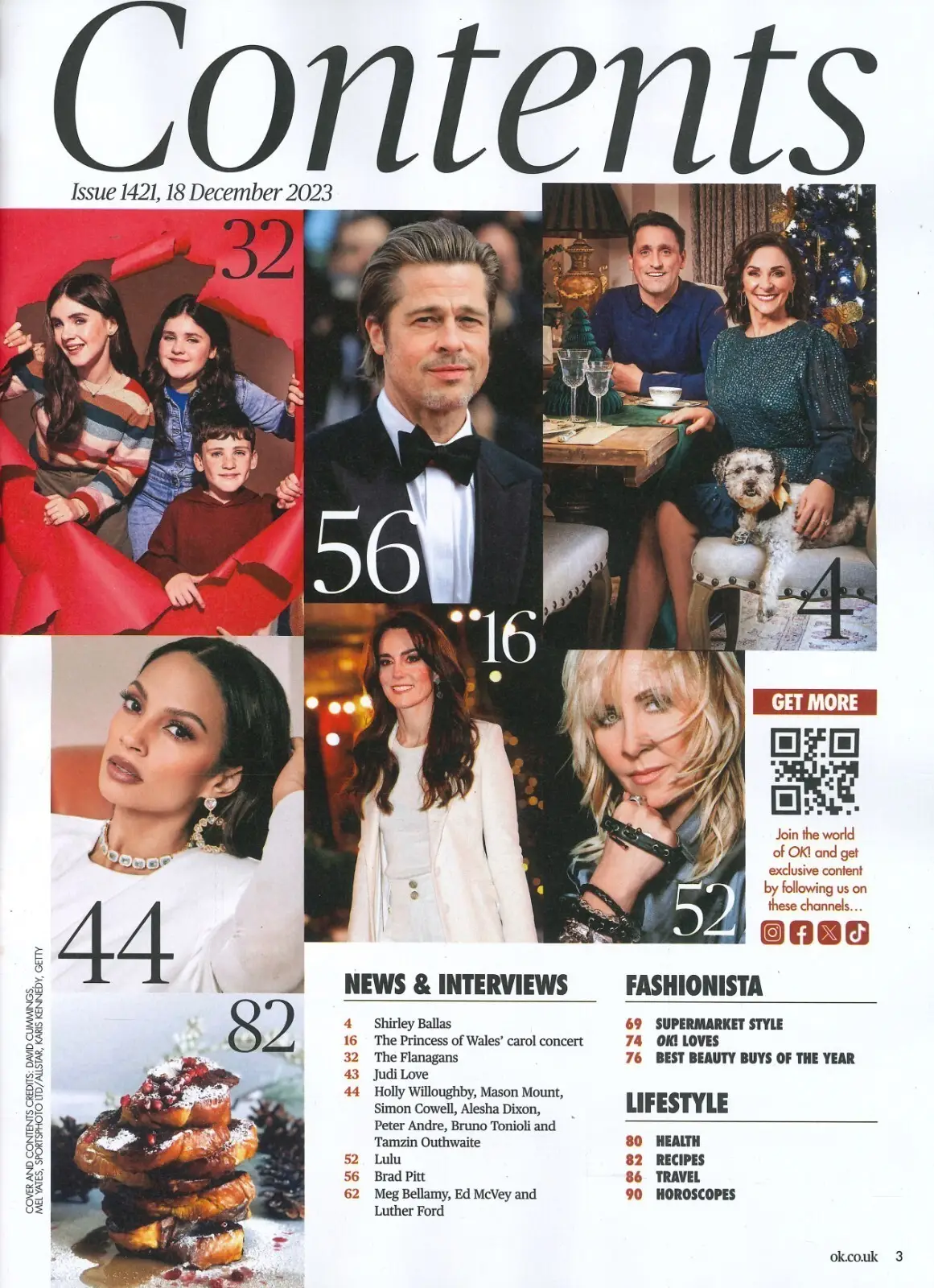 OK! Magazine: Princess Kate, Shirley Ballas, Brad Pitt, Alesha Dixon, 18.12.23 - image 2 | Free standard UK delivery included | Discount Quality Products