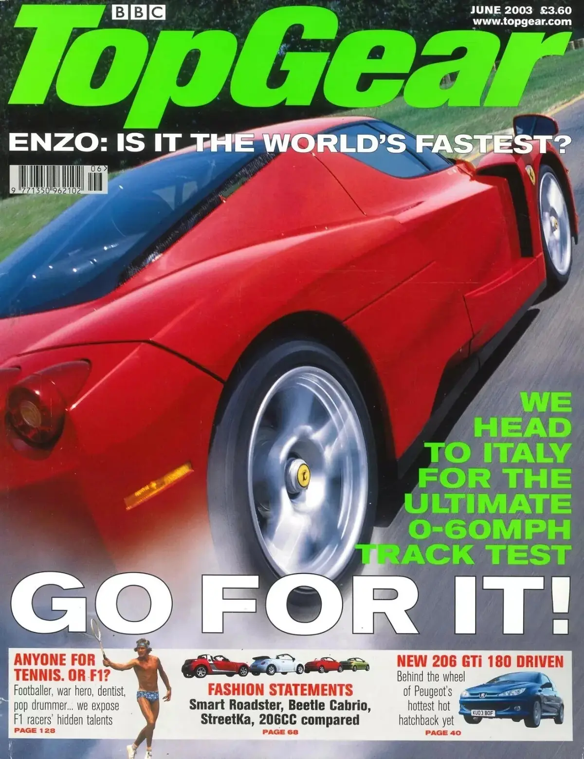 BBC Top Gear Magazine: Issue #117, Ferrari Enzo, Maserati, Porsche, June 2003
