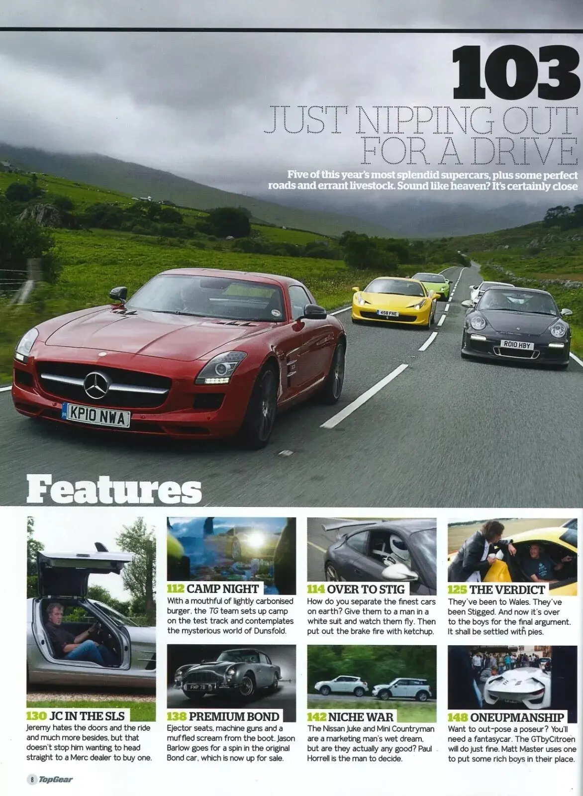 BBC Top Gear Magazine Issue #208, Mercedes SLS AMG, Ferrari 458, Cars, Sept 2010 - image 2 | Free standard UK delivery included | Discount Quality Products