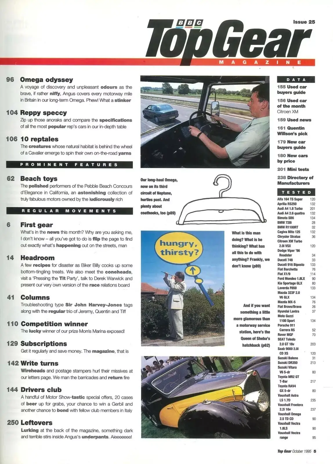 BBC Top Gear Magazine: Issue #25, Mazda MX-5, Fiat Barchetta, BMW 728i, Oct 1995 - image 3 | Free standard UK delivery included | Discount Quality Products