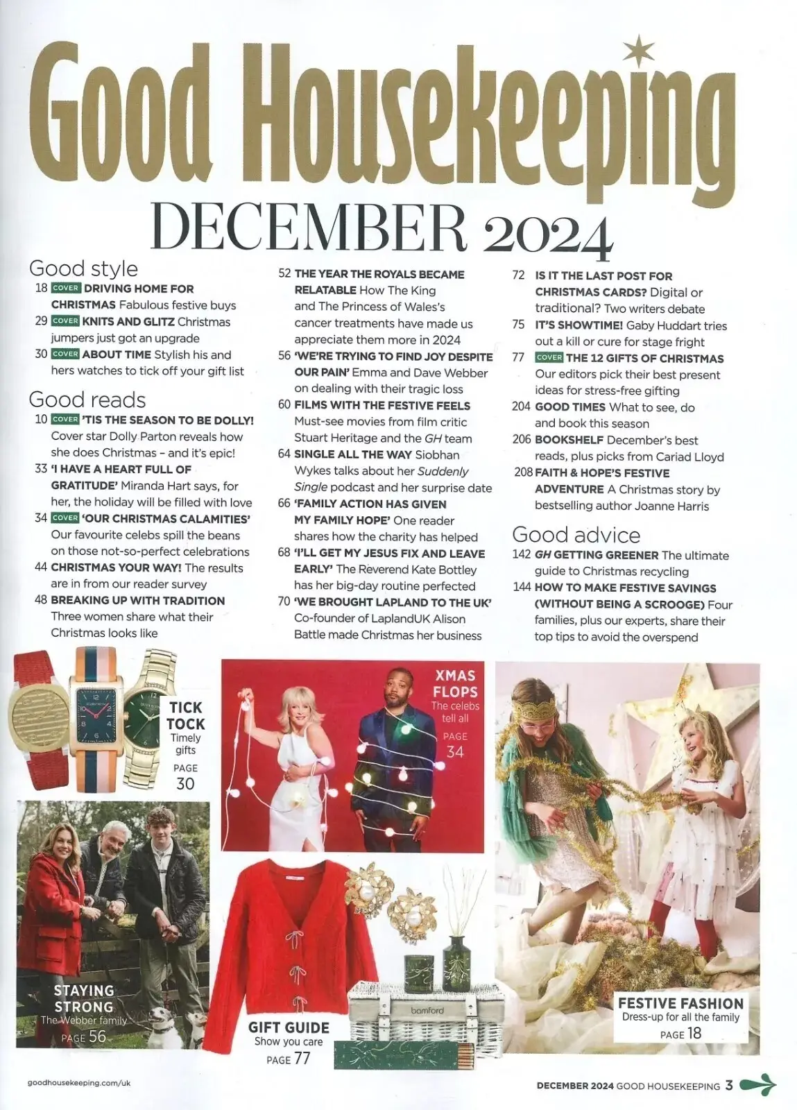 Good Housekeeping Magazine: Dolly Parton, Davina McCall, Christmas, Dec 2024 - image 2 | Free standard UK delivery included | Discount Quality Products