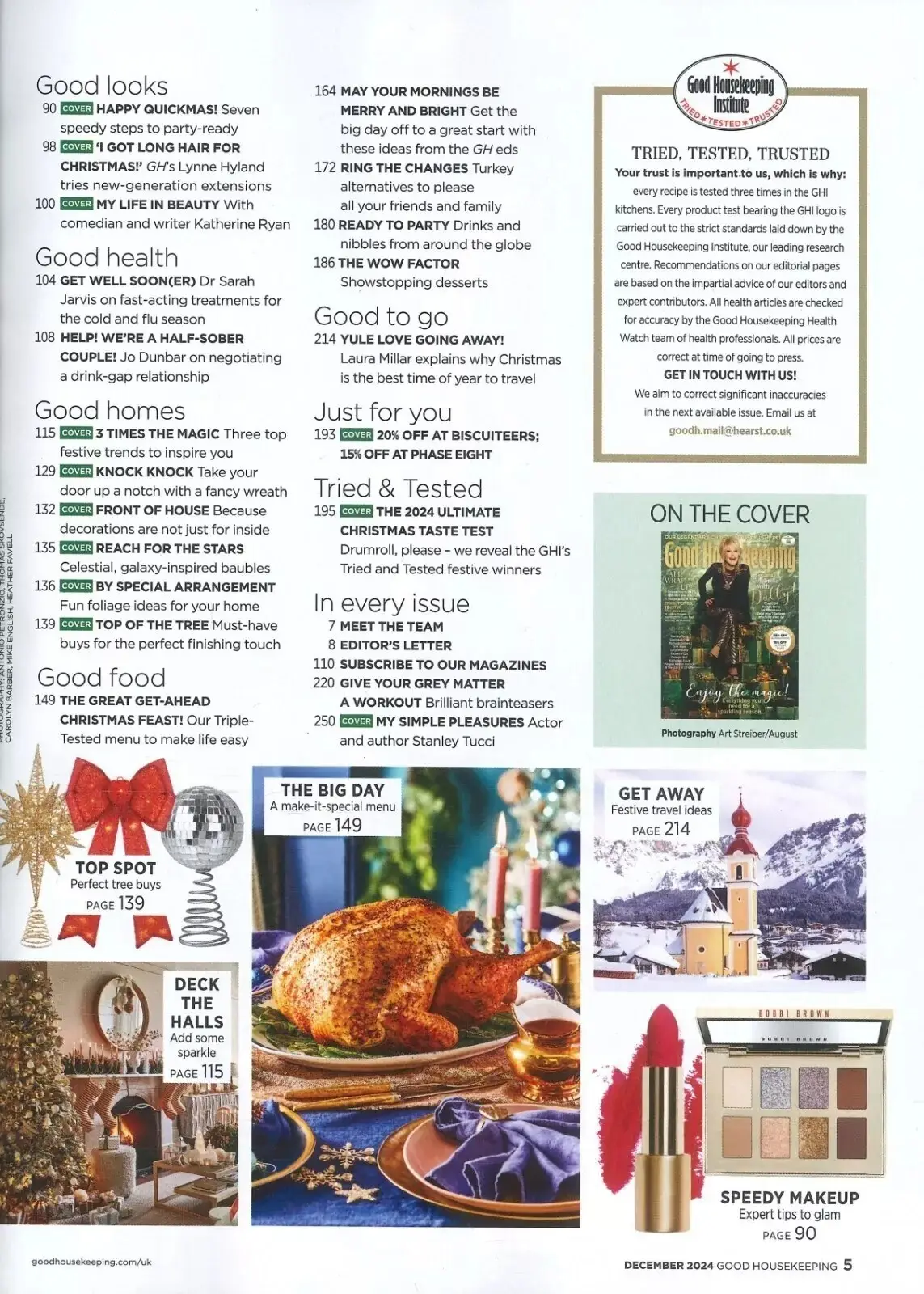 Good Housekeeping Magazine: Dolly Parton, Davina McCall, Christmas, Dec 2024 - image 3 | Free standard UK delivery included | Discount Quality Products