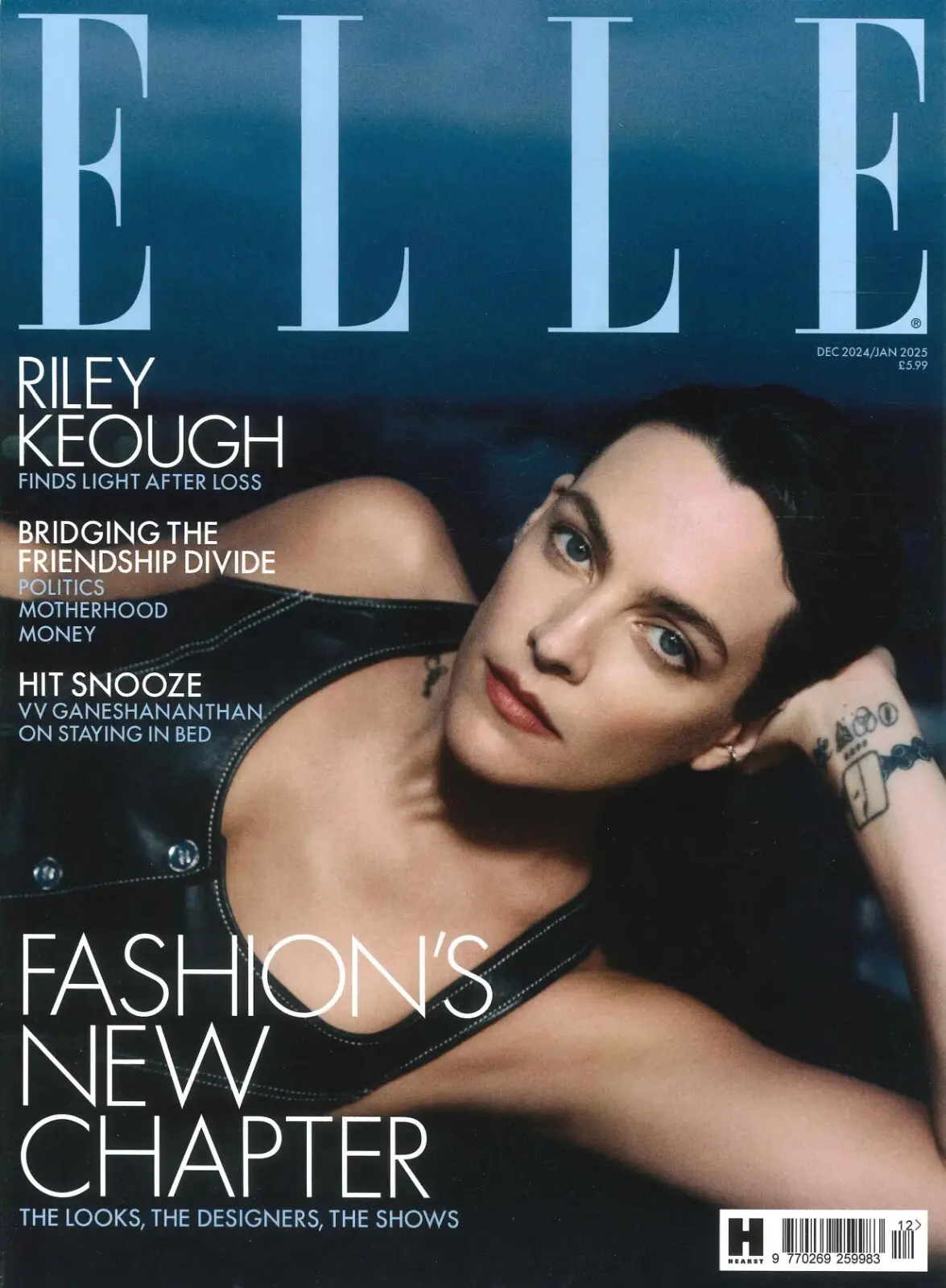 Elle Magazine Riley Keough, Daisy Edgar-Jones, François Nars, Style Dec/Jan 2025