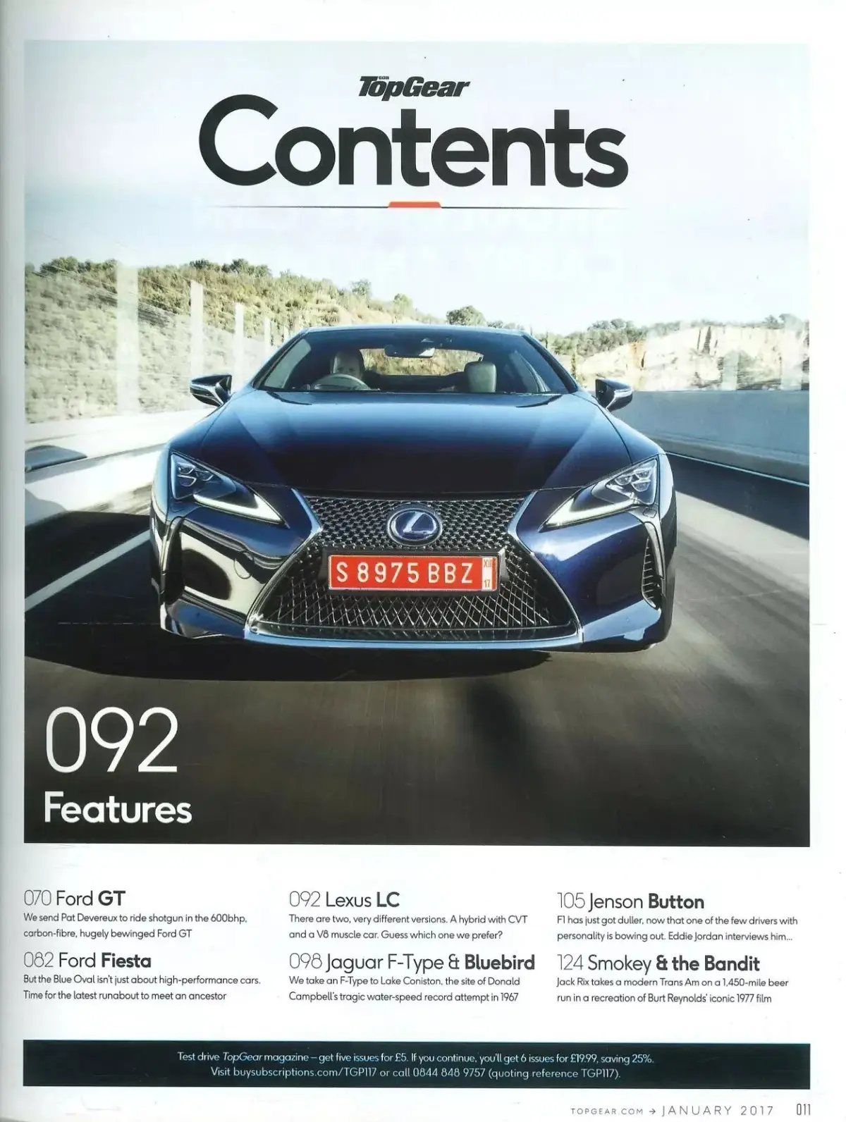 BBC Top Gear Magazine: Issue #291, Ford GT, Lexus LC, Jaguar F-Type, Jan 2017 - image 2 | Free standard UK delivery included | Discount Quality Products