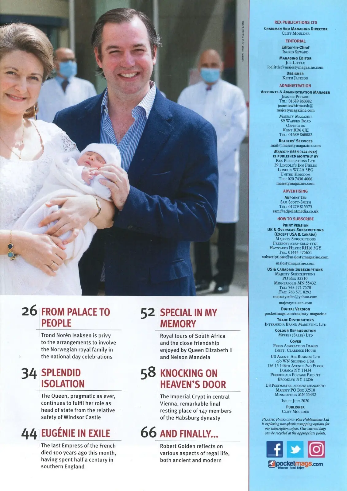 Majesty Magazine, Queen Elizabeth, Charles, VE-Day, Nelson Mandela, July 2020 - image 3 | Free standard UK delivery included | Discount Quality Products