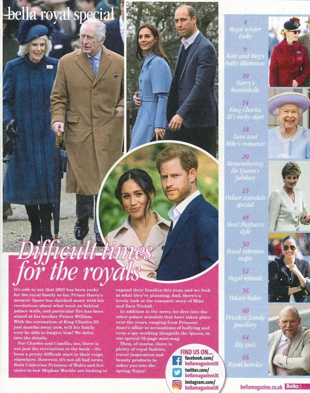 Bella Magazine King Charles, Queen Camilla, Meghan Markle, Kate Middleton 7.2.23 - image 2 | Free standard UK delivery included | Discount Quality Products