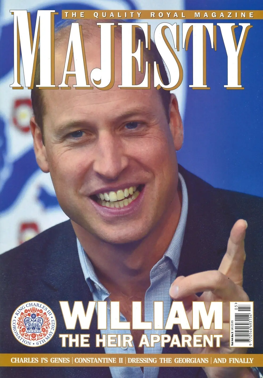 Majesty Magazine Prince William &amp; Harry, King Charles, Camilla Royal, March 2023