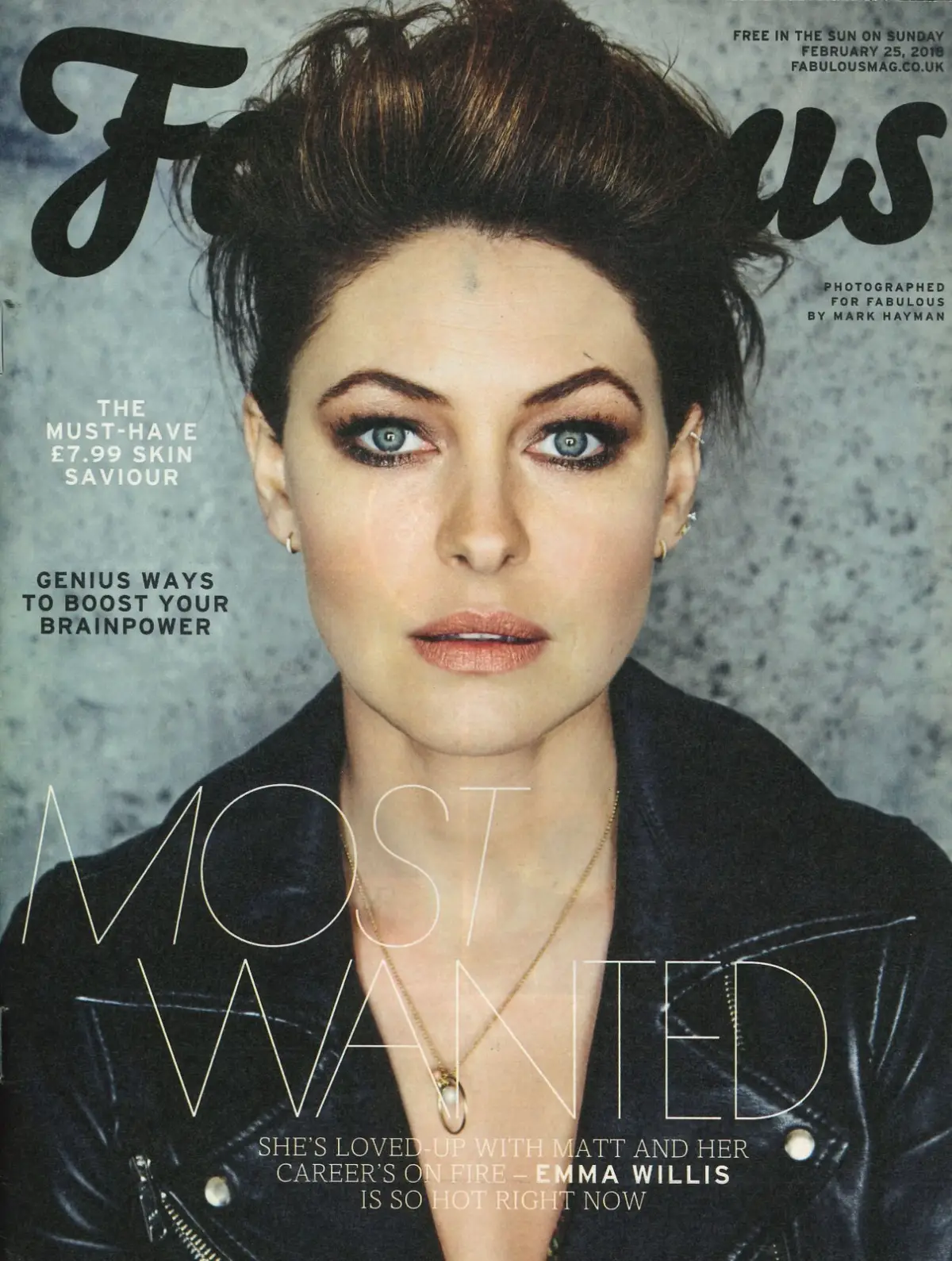 Fabulous Magazine Emma Willis, Charlotte Crosby, Chrissy Teigen, Fashion 25.2.18