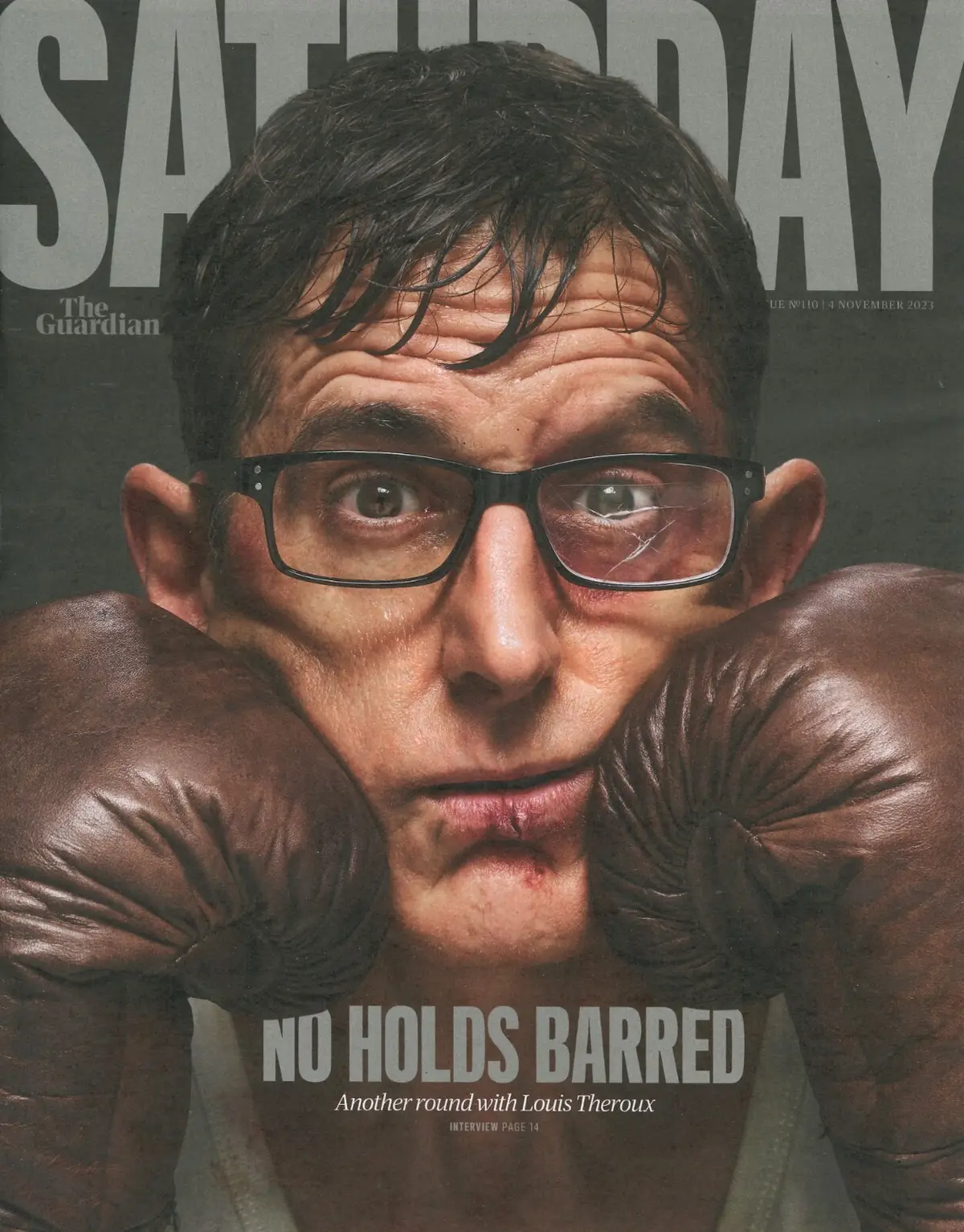 Guardian Saturday Magazine: Louis Theroux, Ashley Jensen, M. Frostrup, 4.11.23