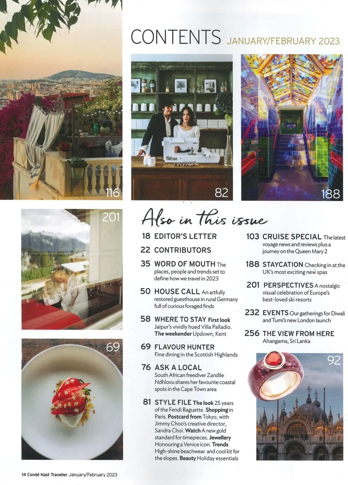 Conde Nast Traveller Magazine, Classic Hotels, Congo, Miami, Spas, Jan/Feb 2023 - image 3 | Free standard UK delivery included | Discount Quality Products