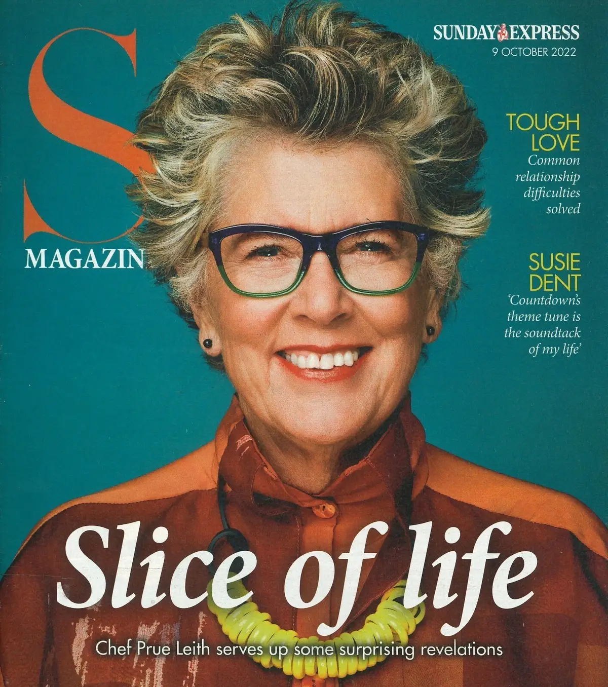 Sunday Express Magazine: Prue Leith, Susie Dent, Mindy Hammond, Fashion, 9.10.22