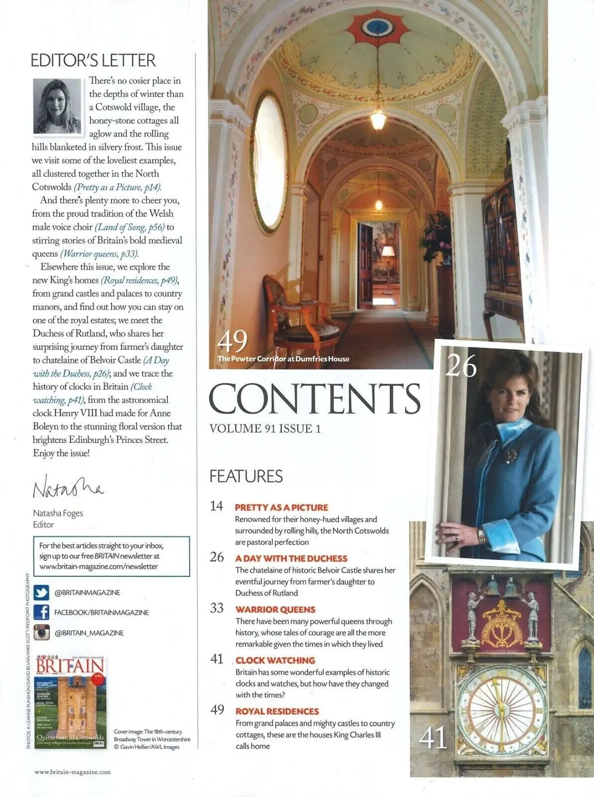 Britain Magazine King Charles Home Highgrove Belvoir Castle Warrior Queen Feb'23 - image 2 | Free standard UK delivery included | Discount Quality Products