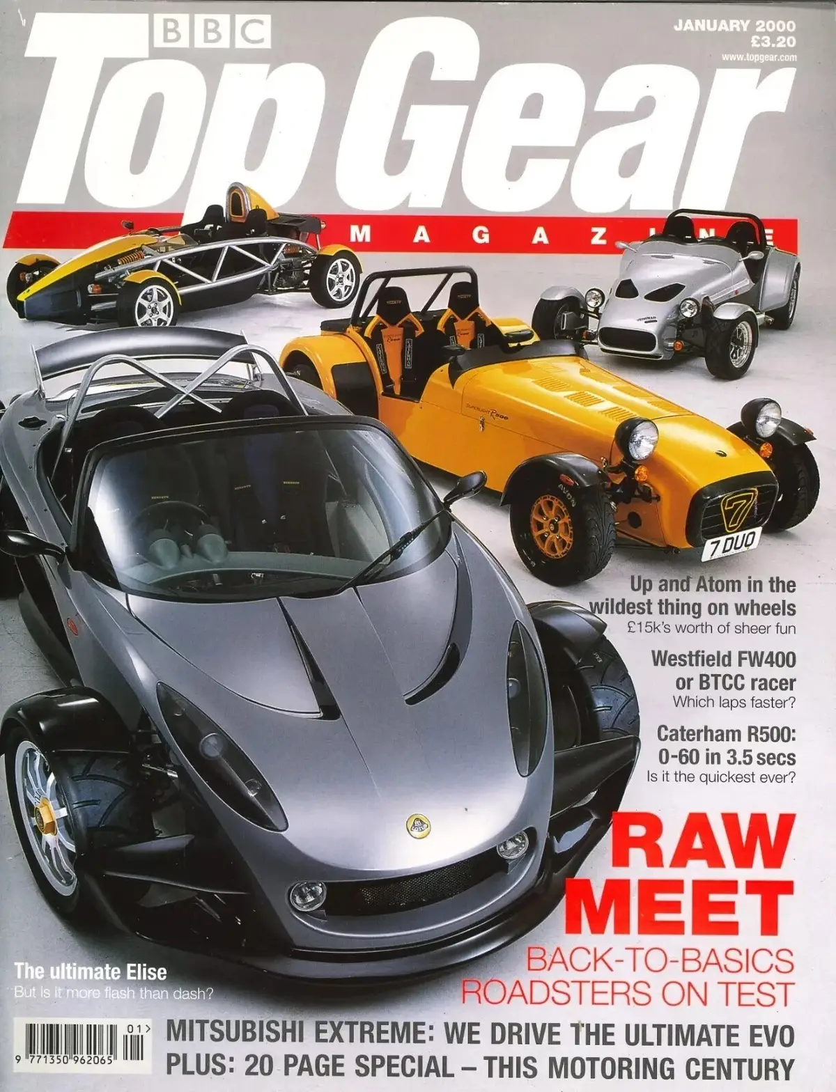 BBC Top Gear Magazine: Issue #76, Mitsubishi, Porsche, BMW, Wagon R, Jan 2000