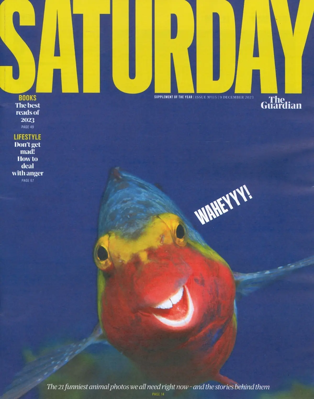 Guardian Saturday Magazine: Rebecca Ferguson, Aled Jones, H. Miyazaki, 9.12.23