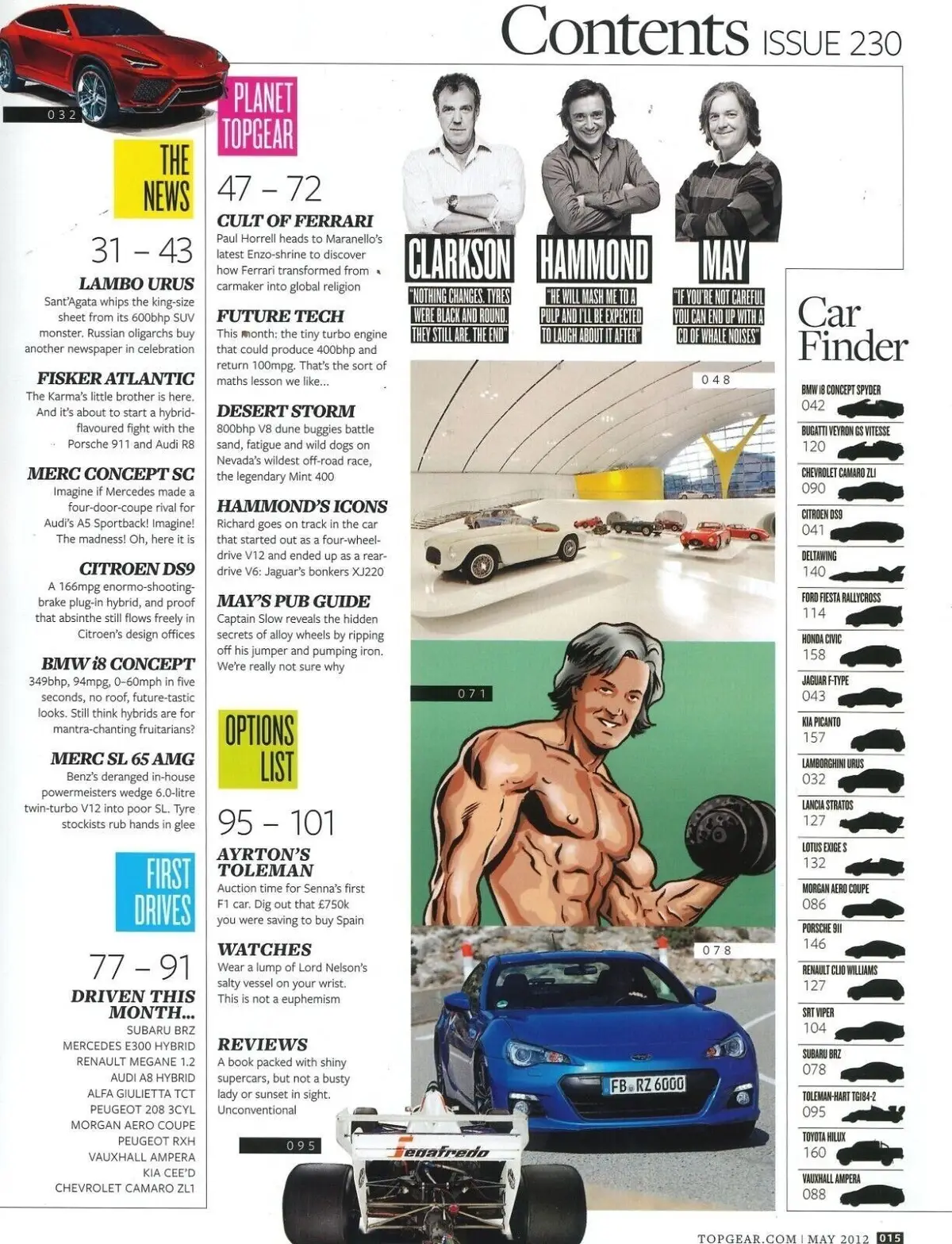 BBC Top Gear Magazine: Issue #230, Lamborghini Urus, BMW i8, Veyron, May 2012 - image 3 | Free standard UK delivery included | Discount Quality Products