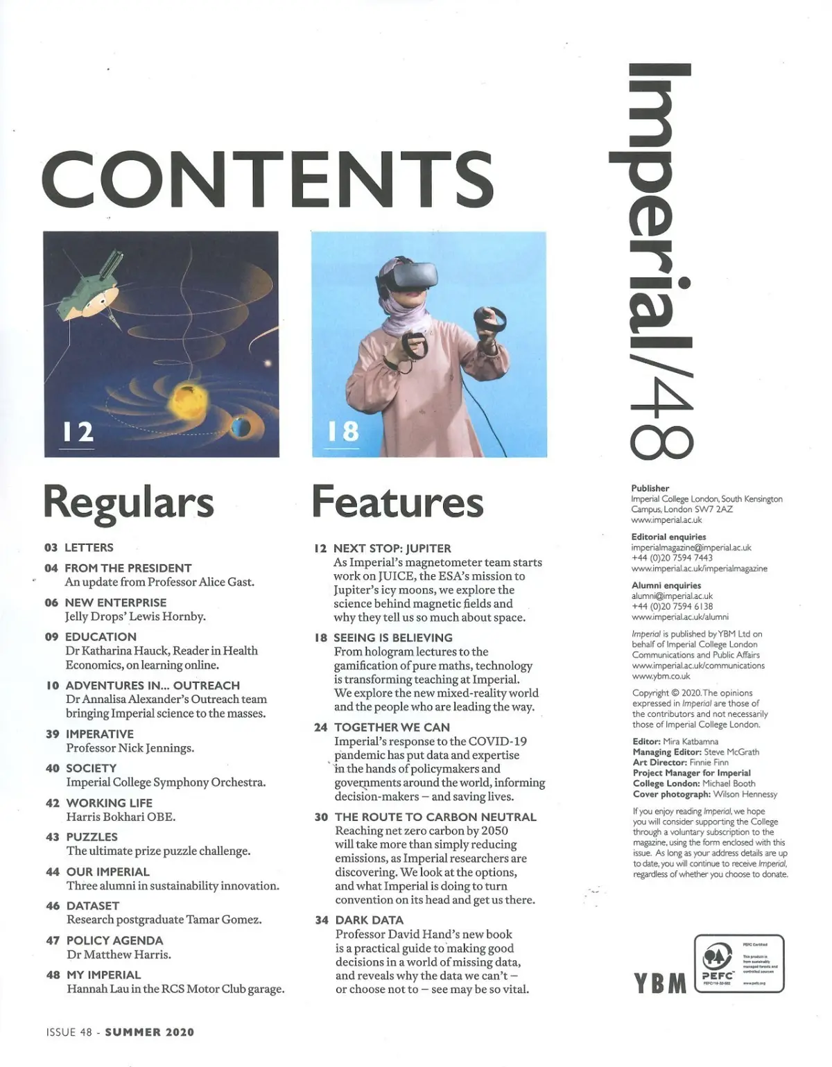 Imperial College London Magazine: Science, University, Education, Summer 2020 - image 2 | Free standard UK delivery included | Discount Quality Products