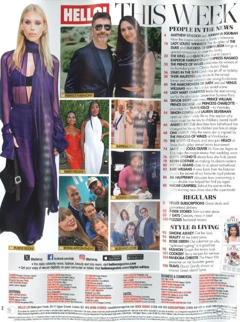 HELLO! Magazine: King Charles meets Japan Emperor & Empress, Simon Cowell 8.7.24 - image 3 | Free standard UK delivery included | Discount Quality Products