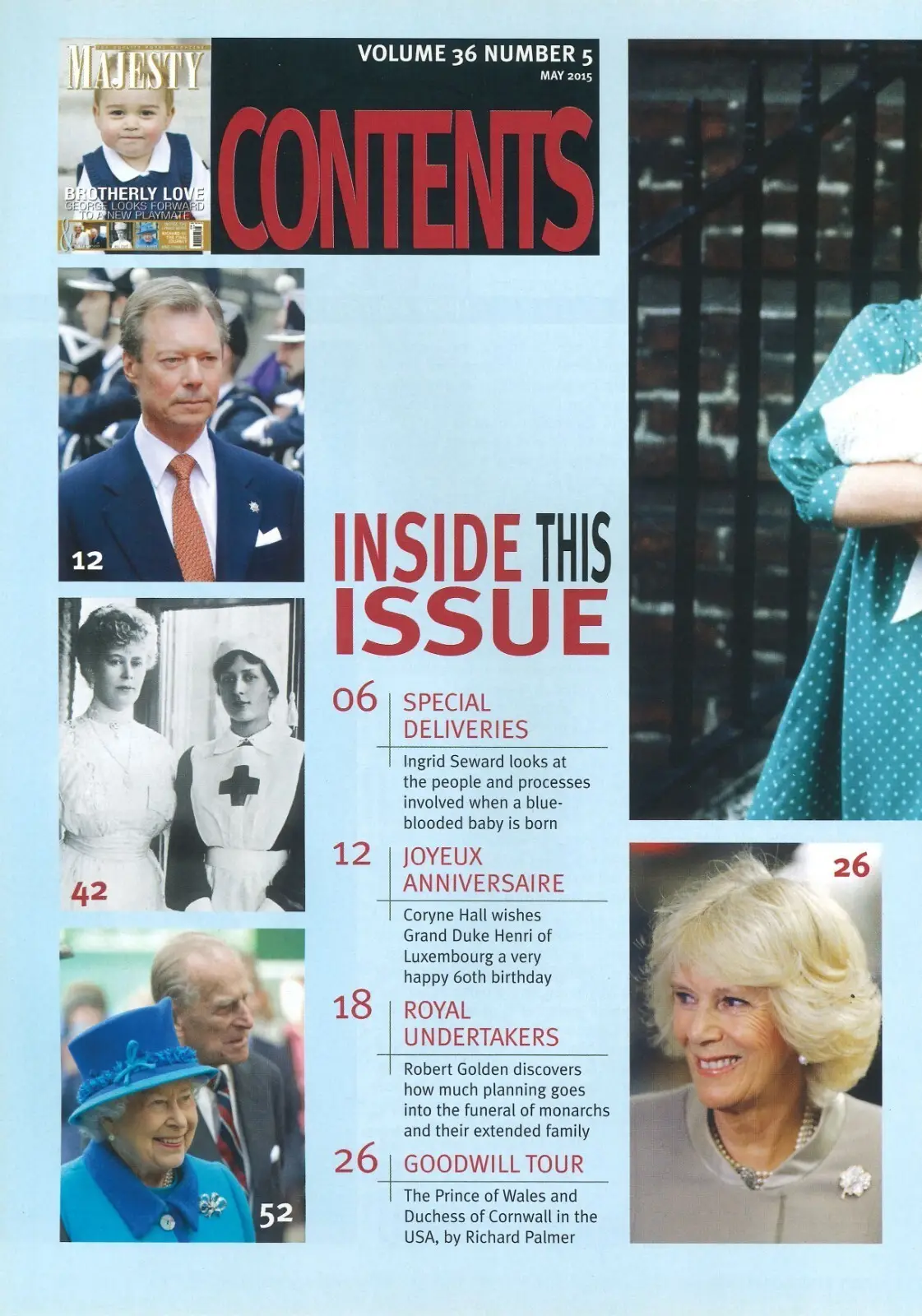 Majesty Magazine, Prince George, Kate Middleton, William, King Charles, May 2015 - image 2 | Free standard UK delivery included | Discount Quality Products