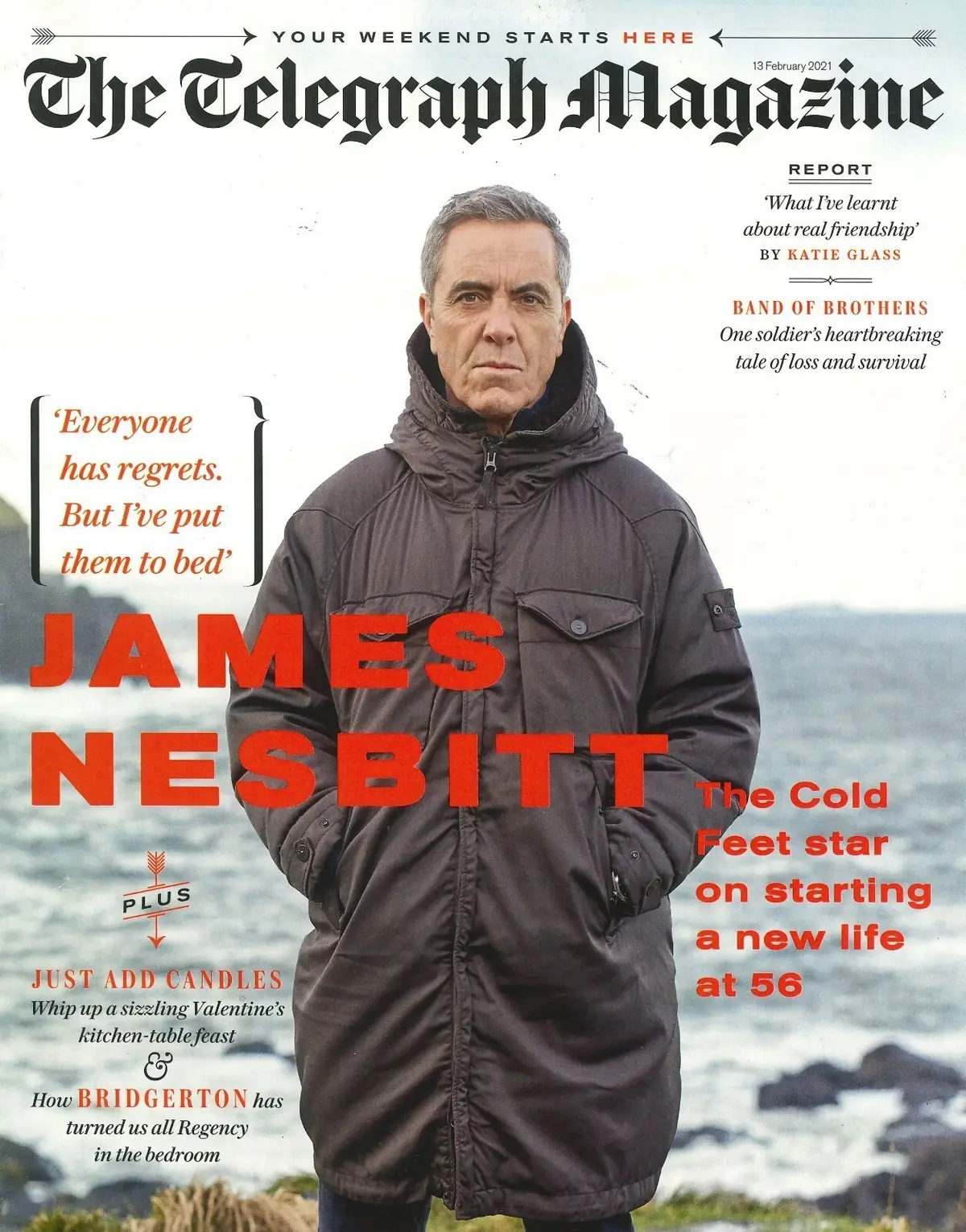 Telegraph Magazine: James Nesbitt, Bridgerton Style, Michel Roux Jr, 13.2.21 - Free standard UK delivery included | Discount Quality Products