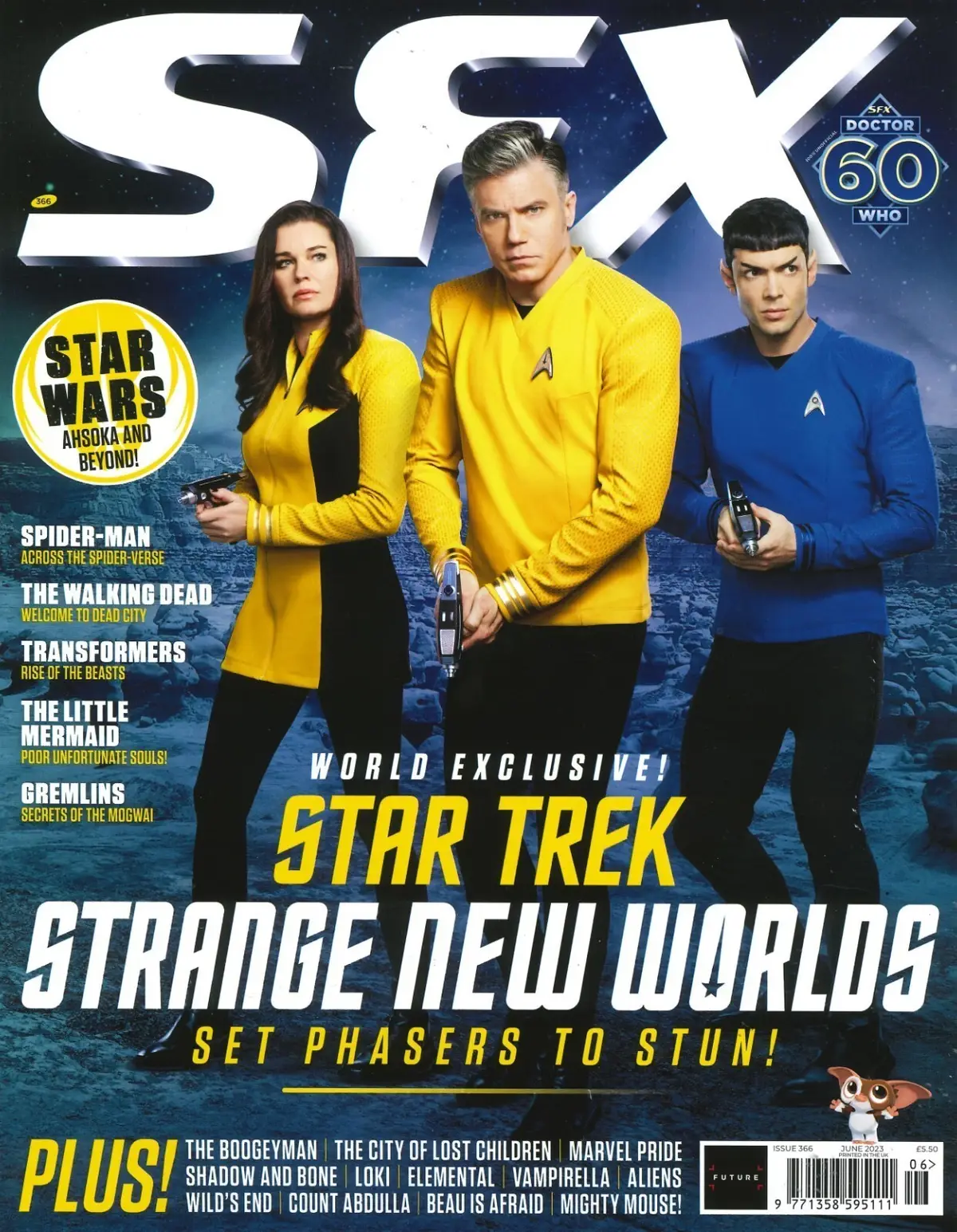 SFX Magazine, Star Trek, Walking Dead, Star Wars: Ahsoka, Spider-Man, June 2023